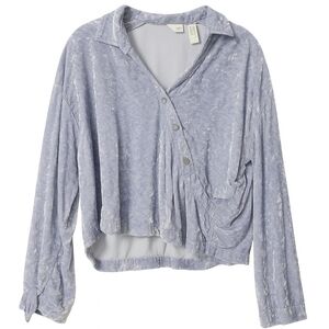 J. Jill Light Purple Velvet Shirt